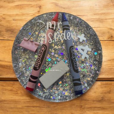 Personalised  Teacher coaster/paperweight